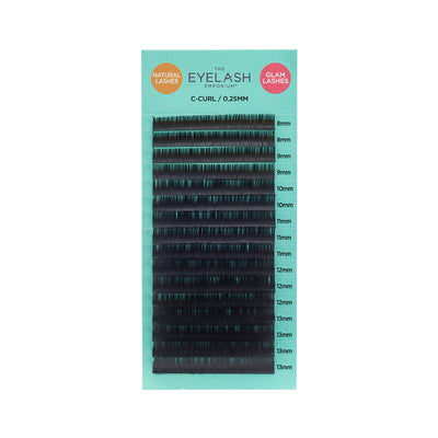 Natural Lashes - C-Curl Mixed Length Tray 0.25mm