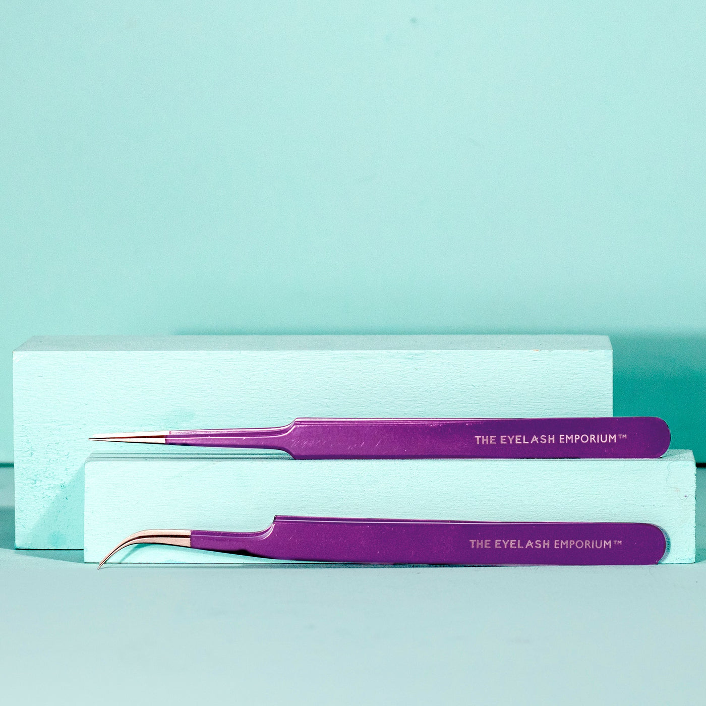 Midnight Shot Straight and Curved Tweezer Set