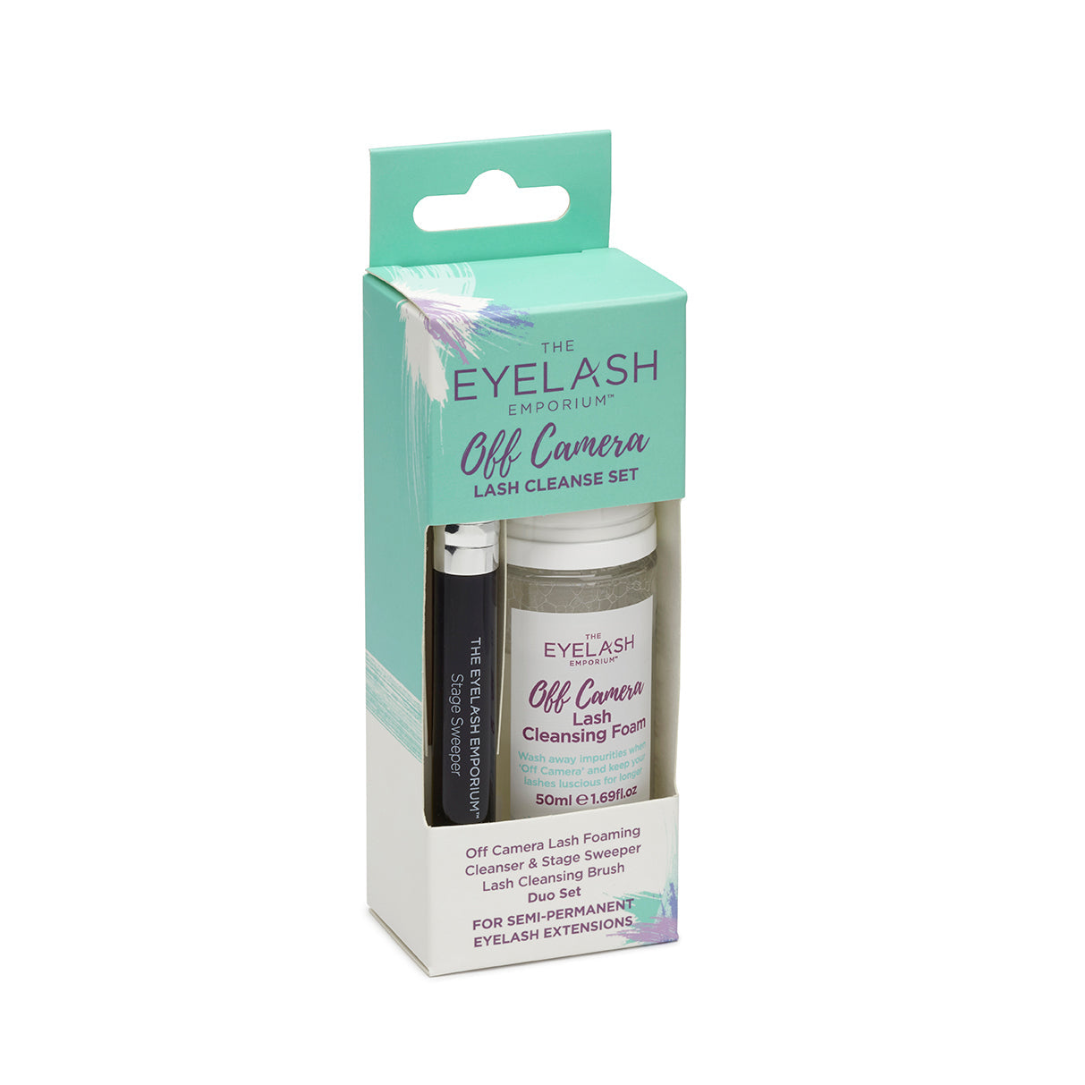 Lash Cleansing Set - (Lash Foam Cleanser & Brush)