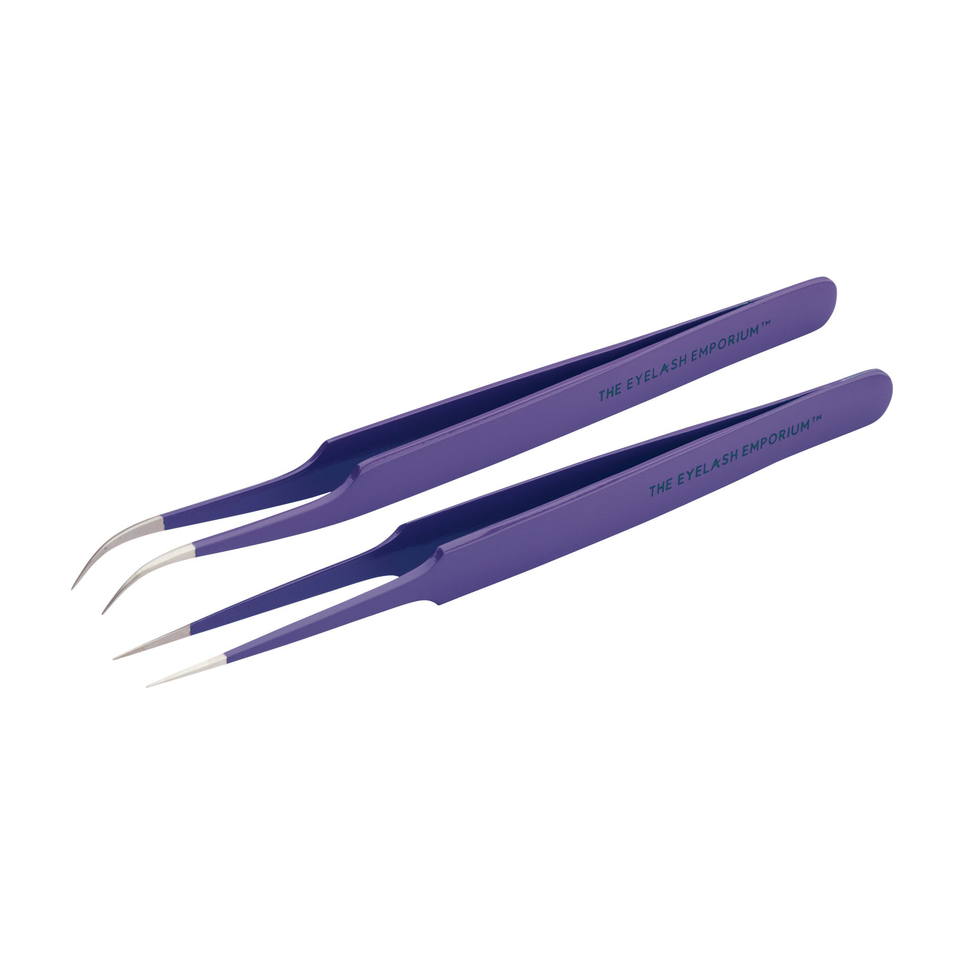 Midnight Shot Straight and Curved Tweezer Set