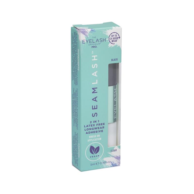 SEAMLASH 2 in 1, Latex Free, Longwear Brush On Adhesive